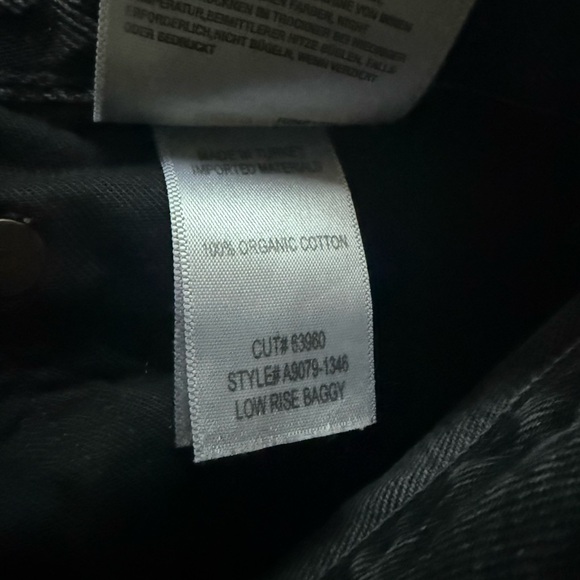 AGOLDE Low-Slung Baggy Jeans • Washed Black • Size 29 • Like New - Picture 8 of 8